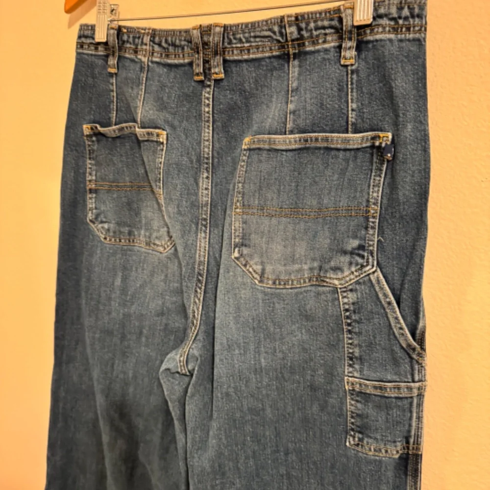 Anthropologie Pilcro The Carpenter Wide-Leg Jeans High Rise Relaxed Denim 31